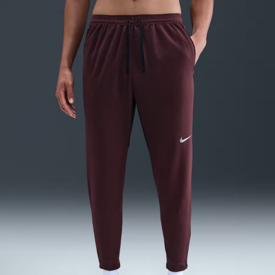 Nike Dri-FIT Stride Knit Men's Running Pants - Burgundy Crush