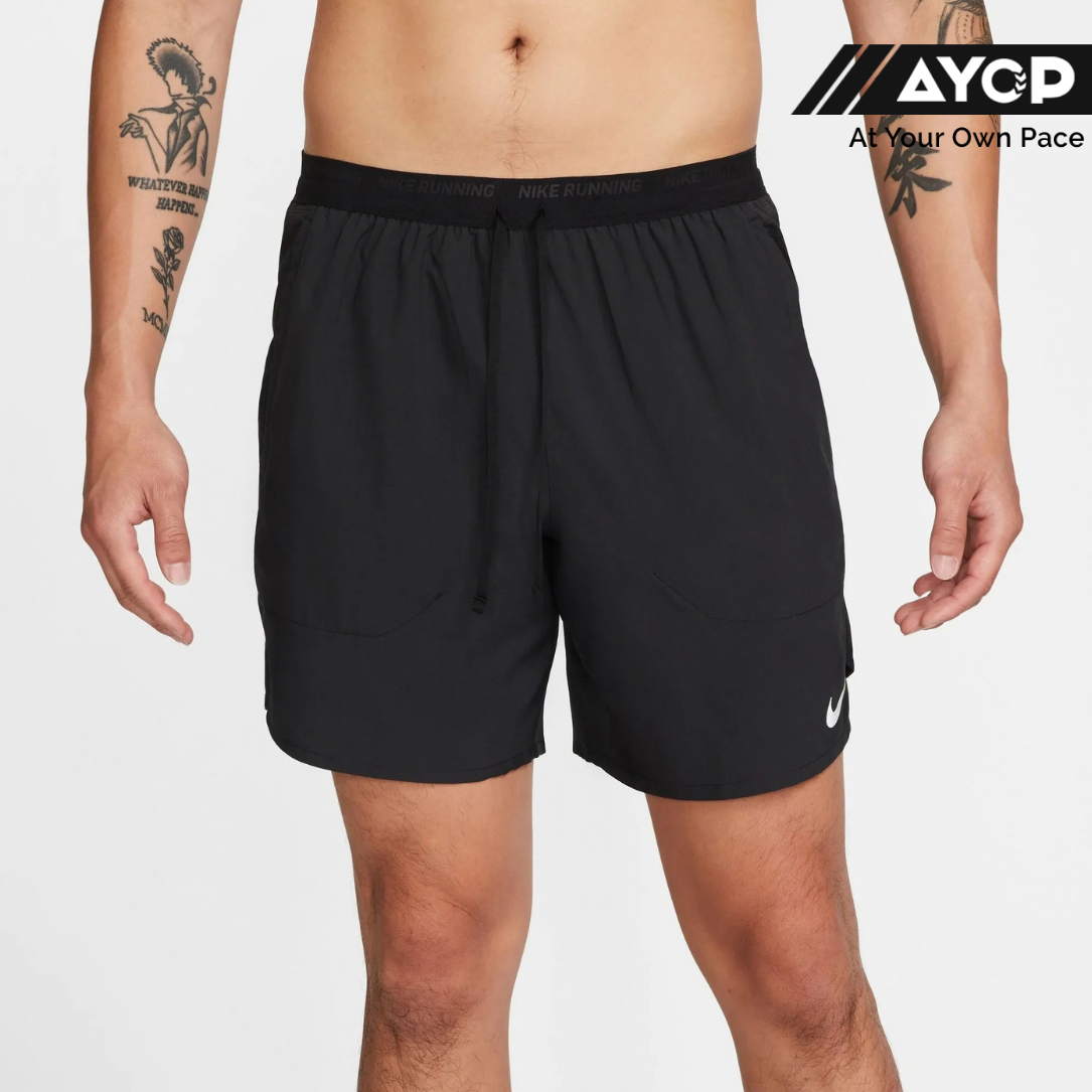 Nike Dri-FIT Stride Brief-lined 7-inch Men's Running Shorts - Black