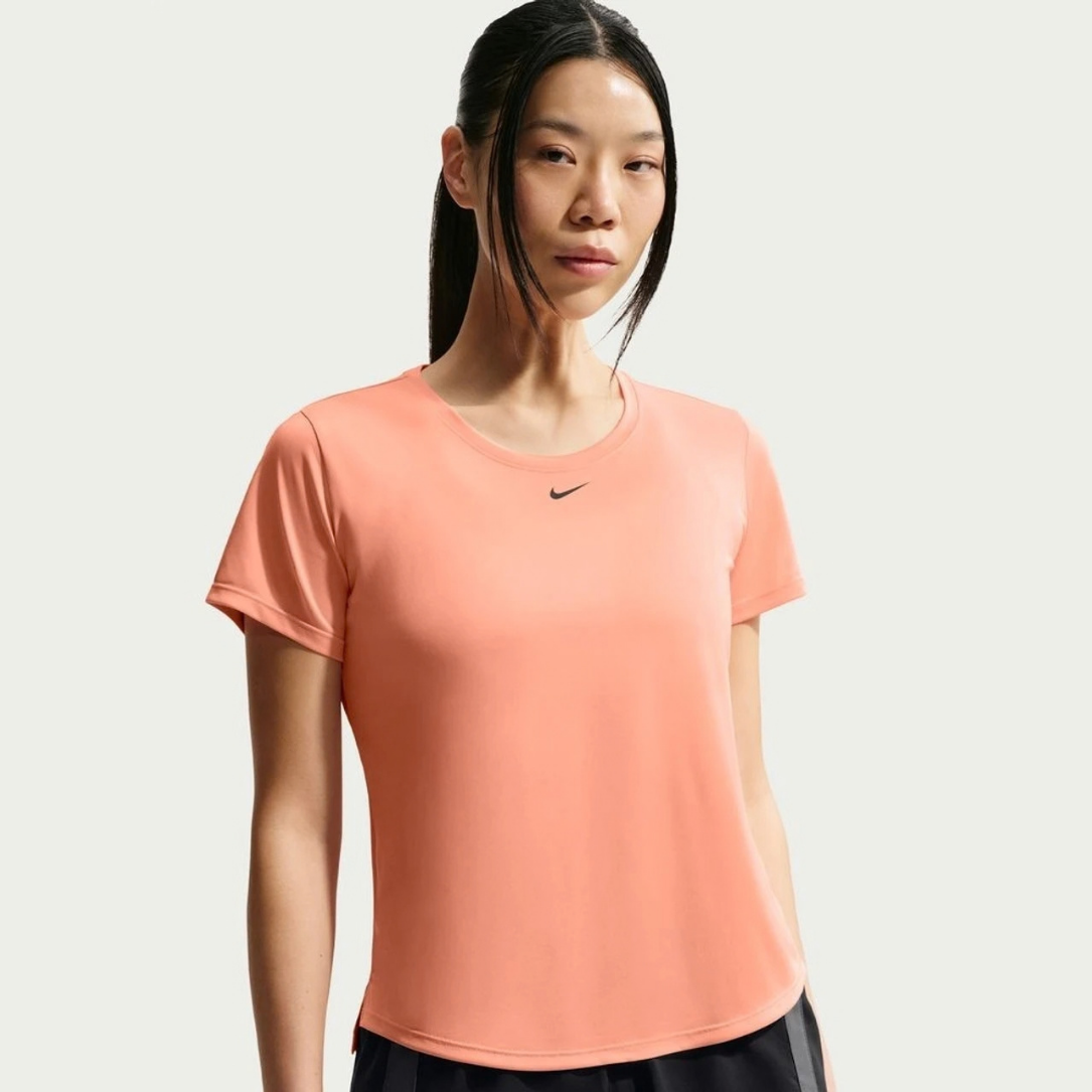 Nike Dri-FIT One Standar Fit Women's Running Short Sleeve - Apricot Agate