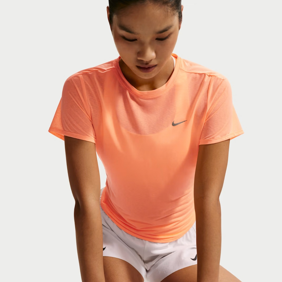 Nike Swift Breathe Dri-FIT Short Sleeve Women's Running Top - Orange Pulse