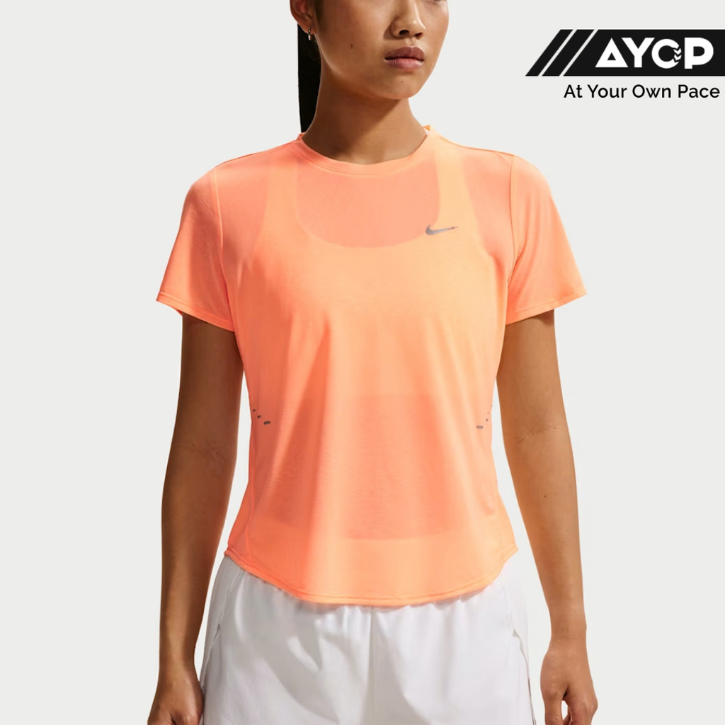 Nike Swift Breathe Dri-FIT Short Sleeve Women's Running Top - Orange Pulse