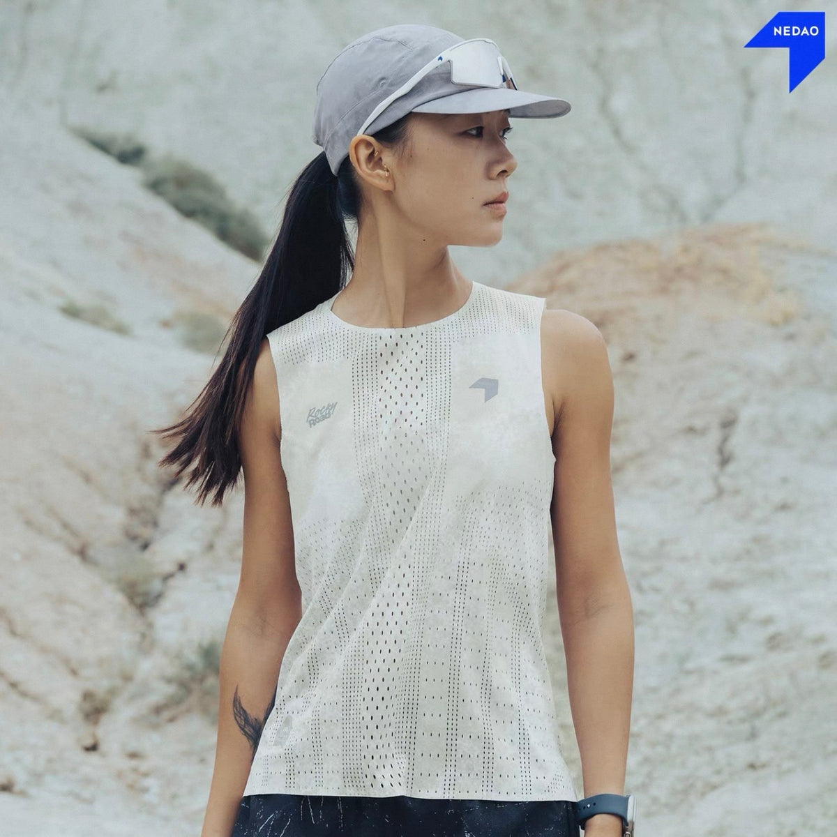 Nedao Qiflow Rocky Road Sleeveless - Cloud White