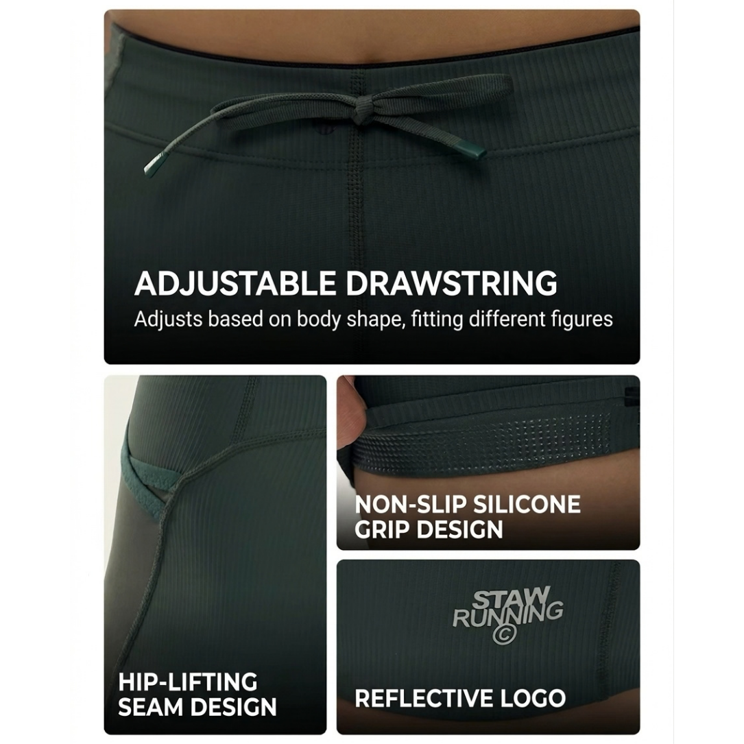 STAW Fengsu Ribbed 2.0 Men's Running Tights
