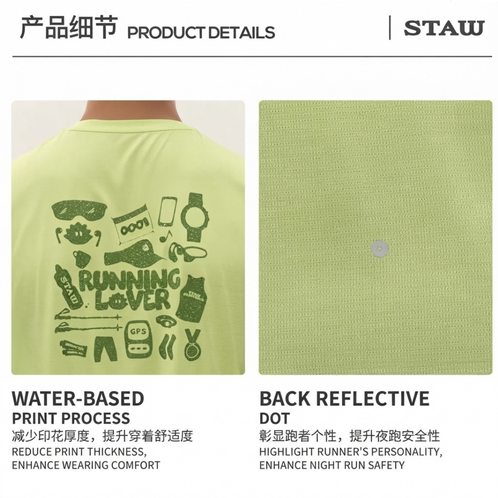 STAW Running Lover Printed Men's Tank Top