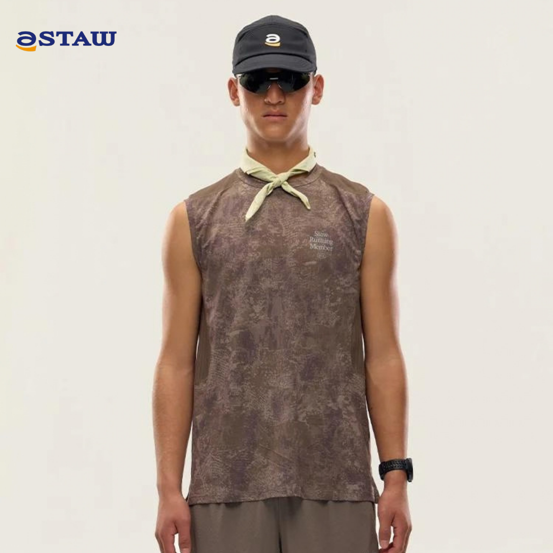 STAW Printed Zoned Ventilation Men's Tank Top
