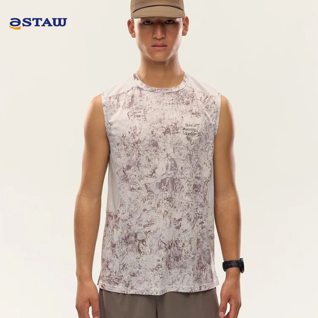 STAW Printed Zoned Ventilation Men's Tank Top