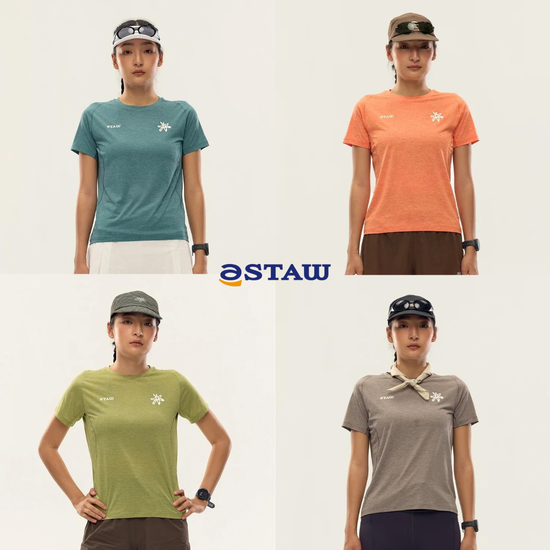 STAW Wild Bloom Run Toward The Sun Printed Women's Short Sleeve