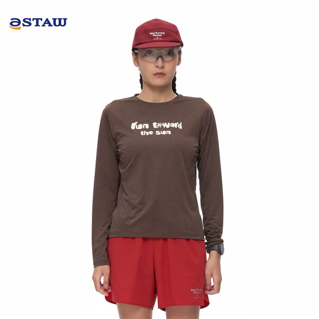 STAW Wild Bloom Run Toward The Sun Printed Women's Long Sleeve