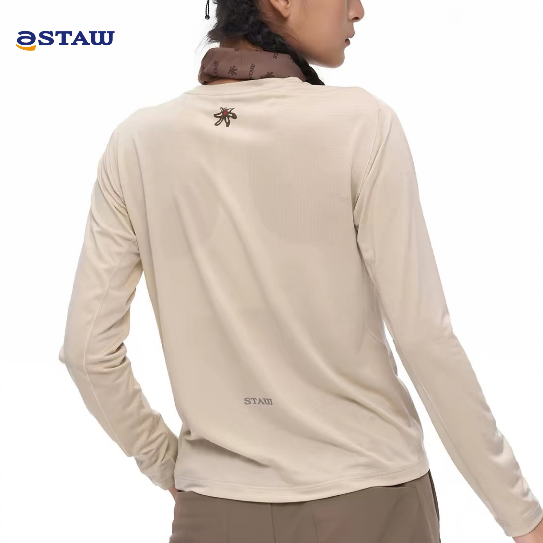 STAW Wild Bloom Run Toward The Sun Printed Women's Long Sleeve