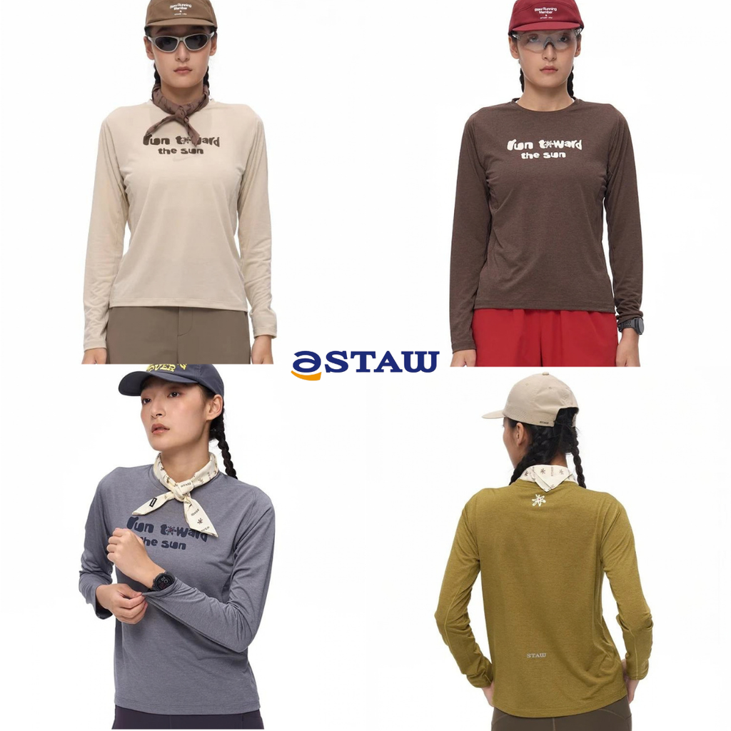 STAW Wild Bloom Run Toward The Sun Printed Women's Long Sleeve