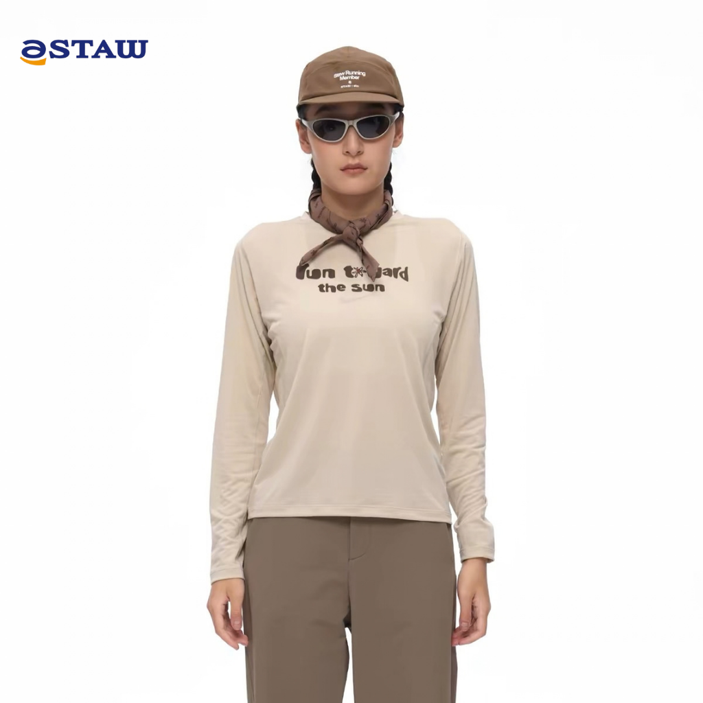 STAW Wild Bloom Run Toward The Sun Printed Women's Long Sleeve