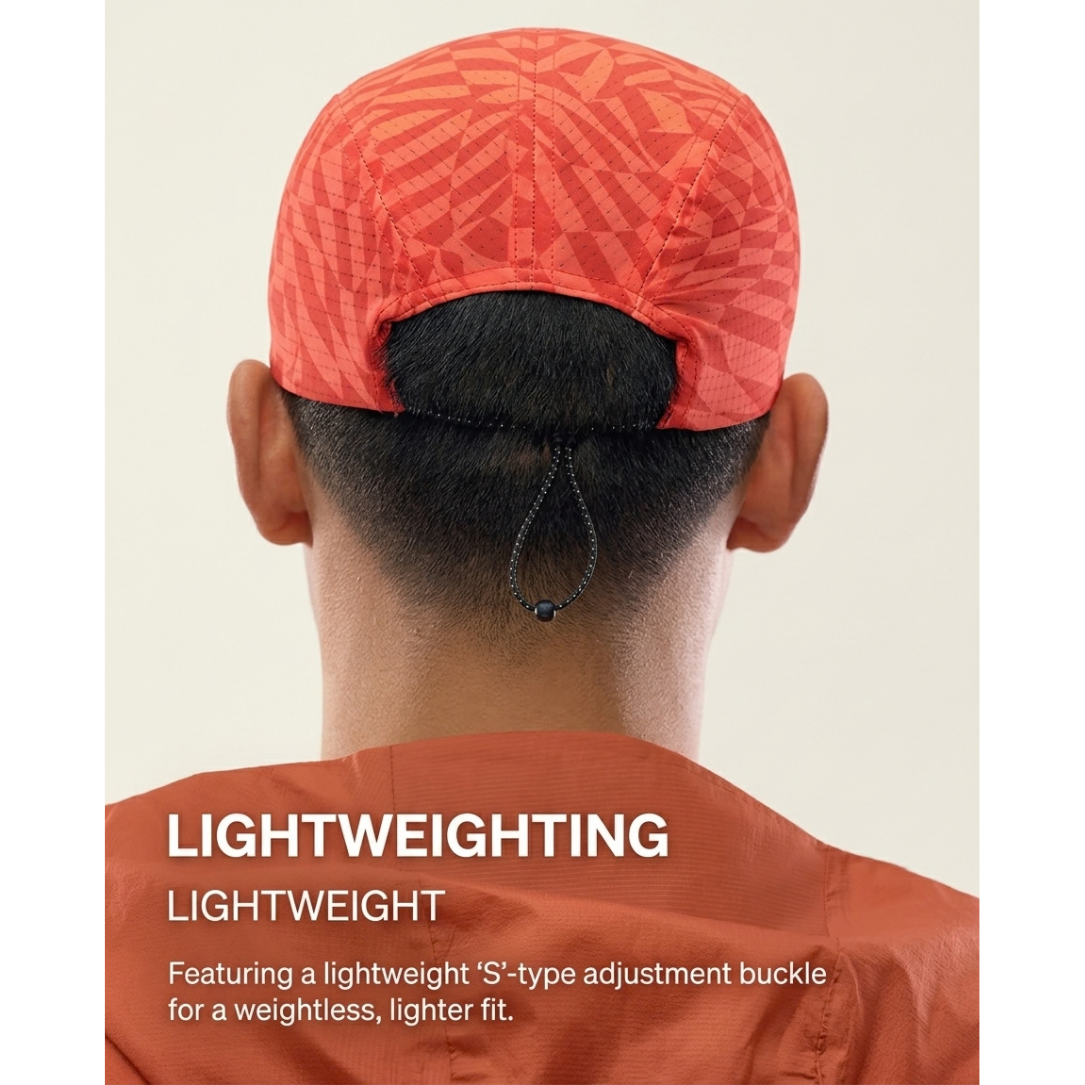 STAW Printed Short Brim Breathable Unisex Running Cap