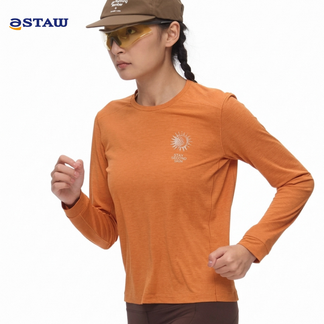 Staw Nature Force Runner Printed Women's Long Sleeve