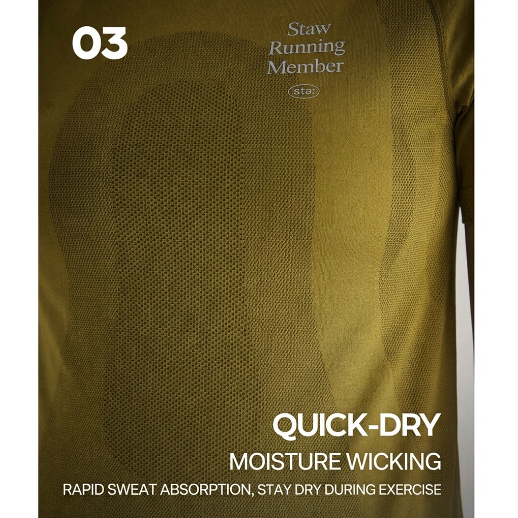 Staw Seamless Knit Men's Running T-Shirt