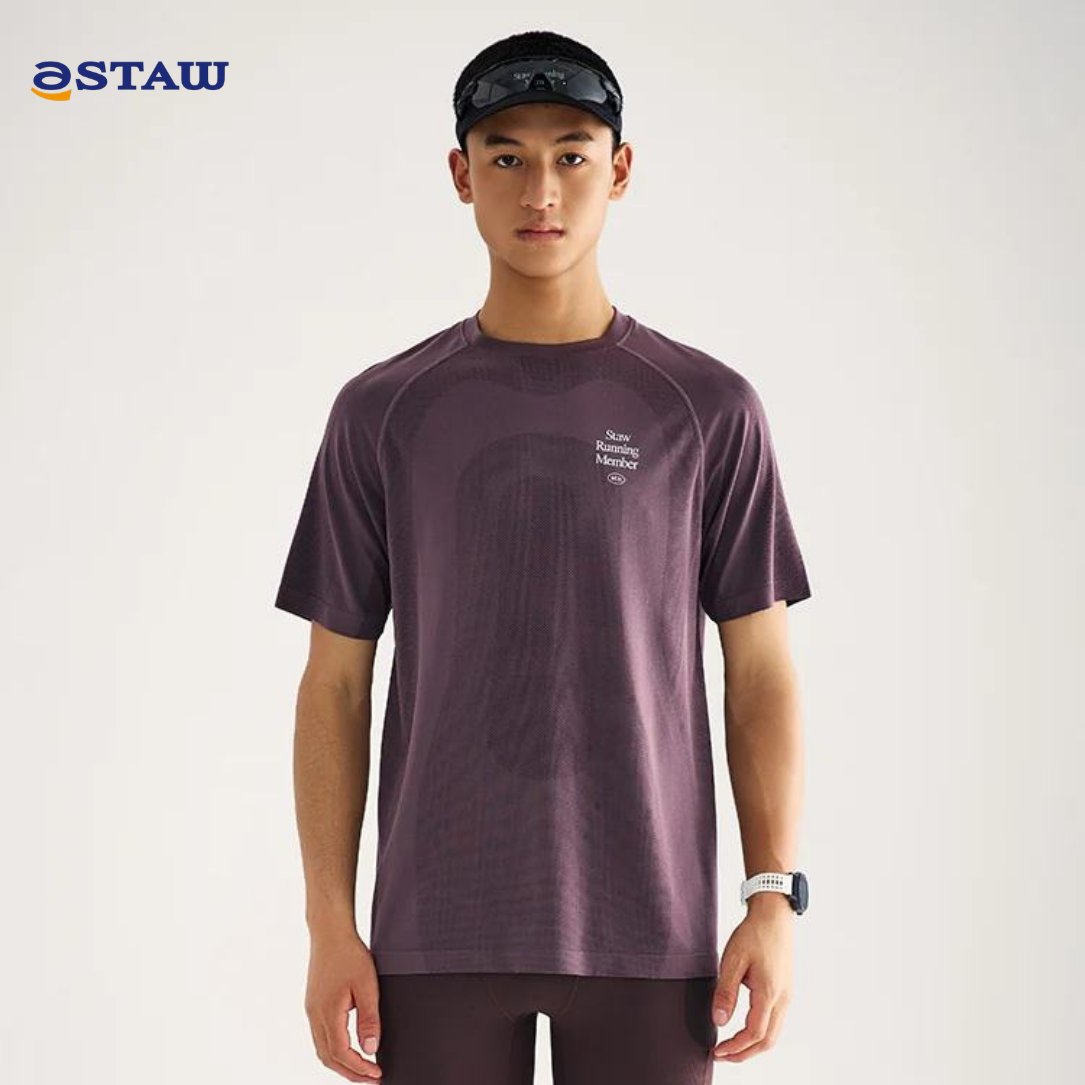 Staw Seamless Knit Men's Running T-Shirt