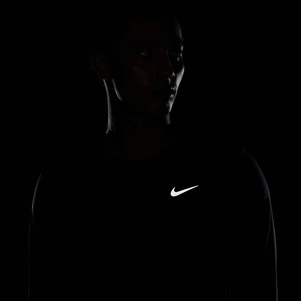 Nike Miler Dri-FIT UV Long Sleeve Men's Running Top - Black