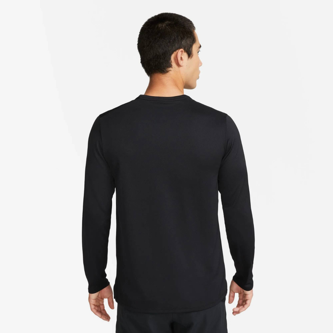 Nike Miler Dri-FIT UV Long Sleeve Men's Running Top - Black