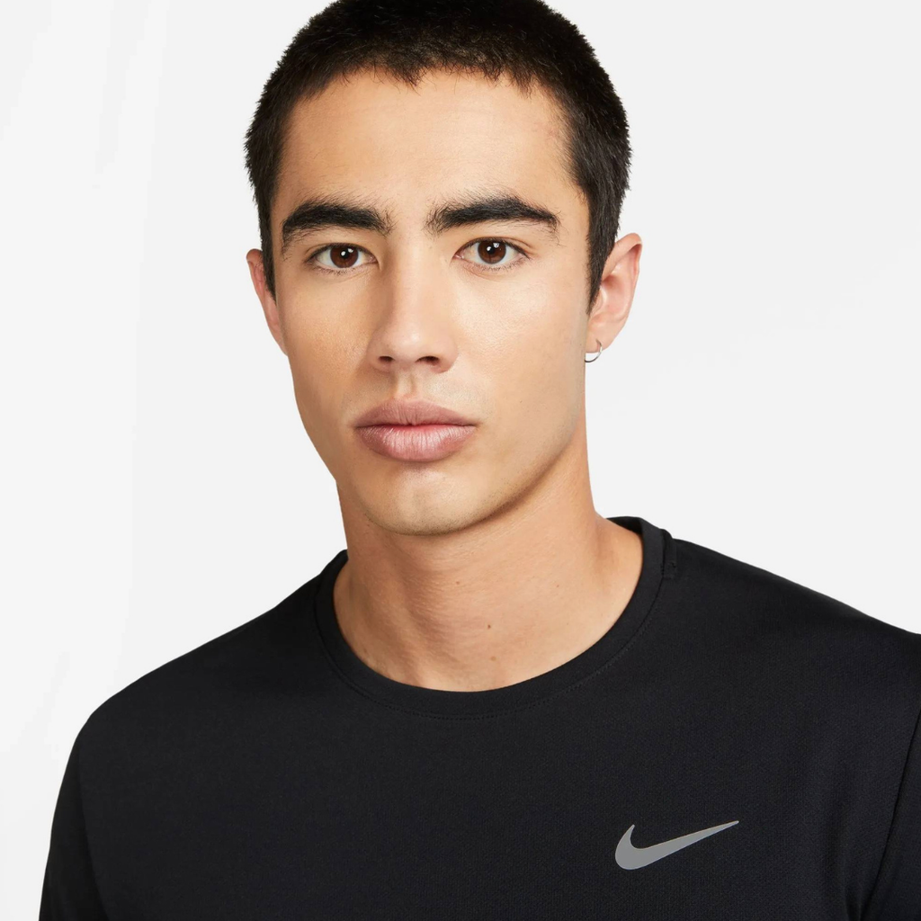 Nike Miler Dri-FIT UV Long Sleeve Men's Running Top - Black