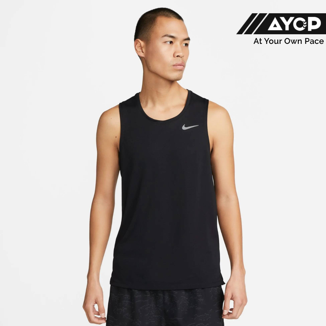 Nike Men's Dri-FIT Miler Tanks - Black