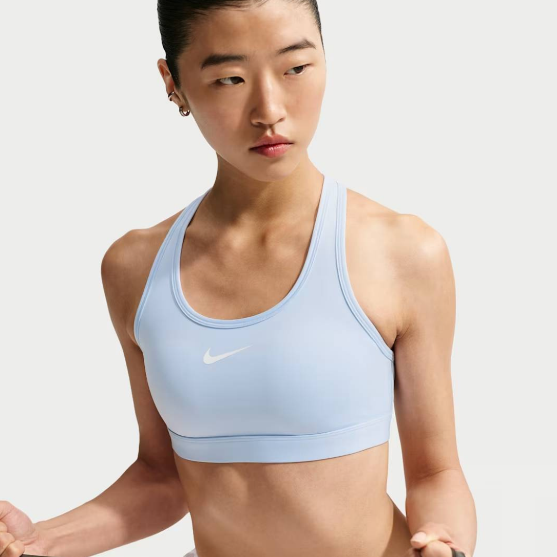 Nike Swoosh Medium Support Women's Padded Sports Bra - Hydrogen Blue