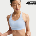 Nike Swoosh Medium Support Women's Padded Sports Bra - Hydrogen Blue