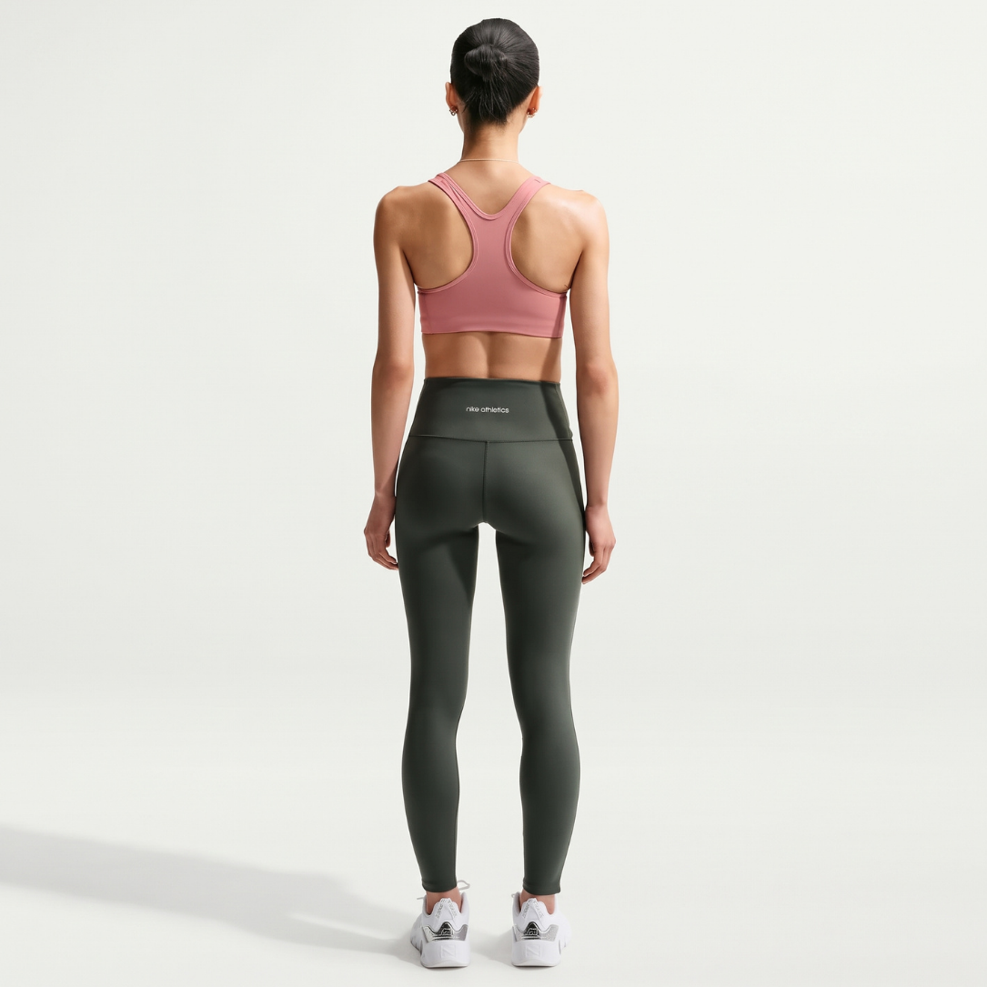 Nike Swoosh Medium Support Women's Padded Sports Bra - Rust Pink