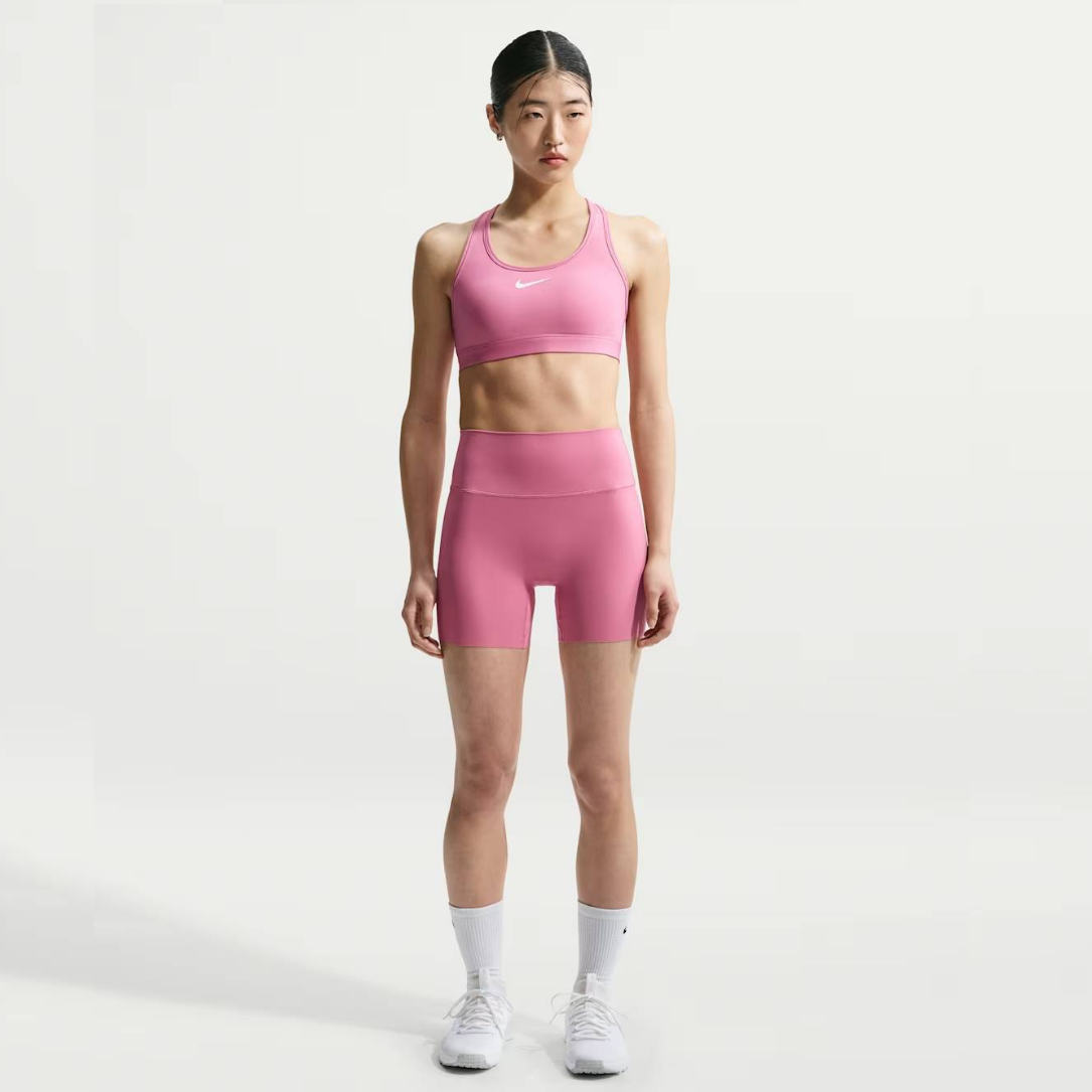Nike Swoosh Medium Support Women's Padded Sports Bra - Pink Rose