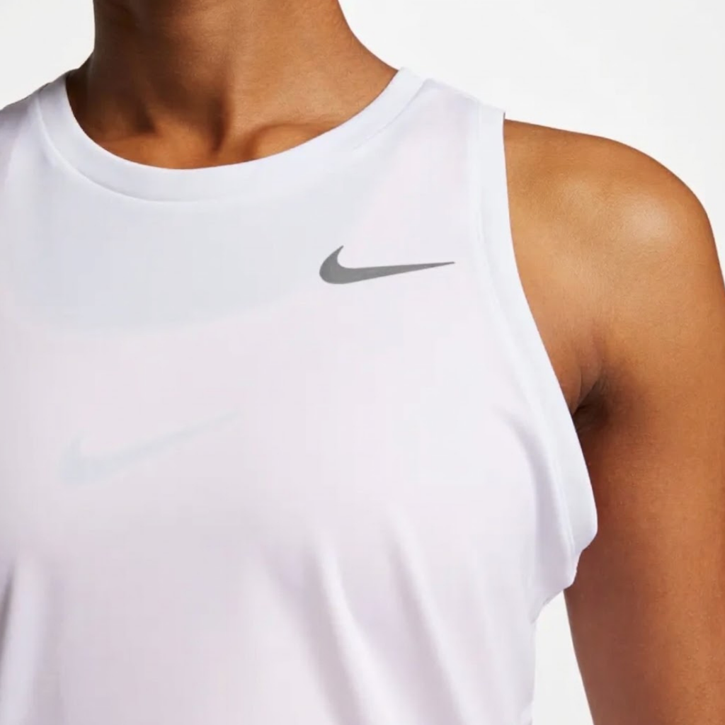 Nike Miler Reflective Women's Running Tank - White