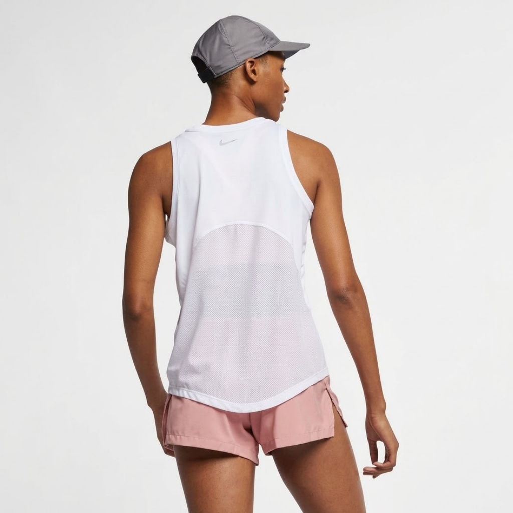 Nike Miler Reflective Women's Running Tank - White