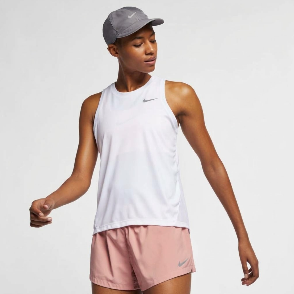 Nike Miler Reflective Women's Running Tank - White