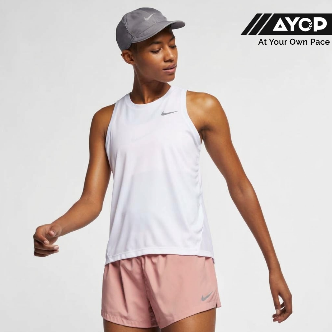 Nike Miler Reflective Women's Running Tank - White