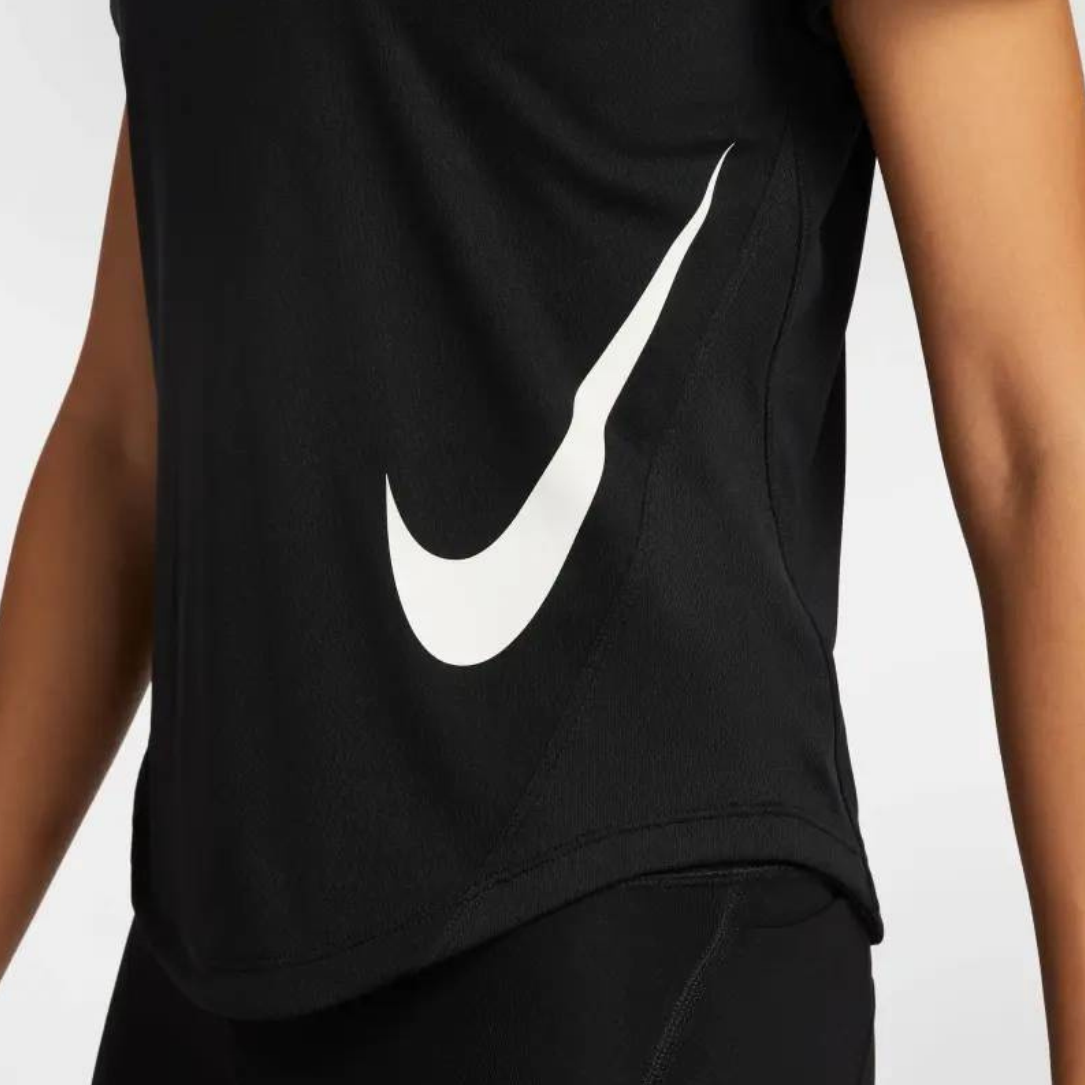 Nike Dri-FIT Tempo Swoosh Women's Running Short Sleeve - Black