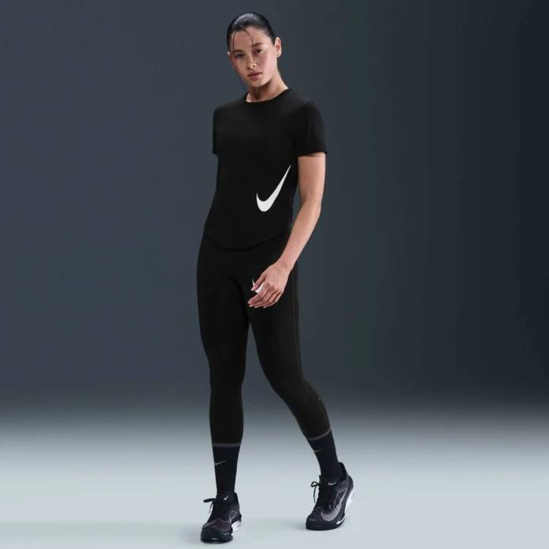 Nike Dri-FIT Tempo Swoosh Women's Running Short Sleeve - Black