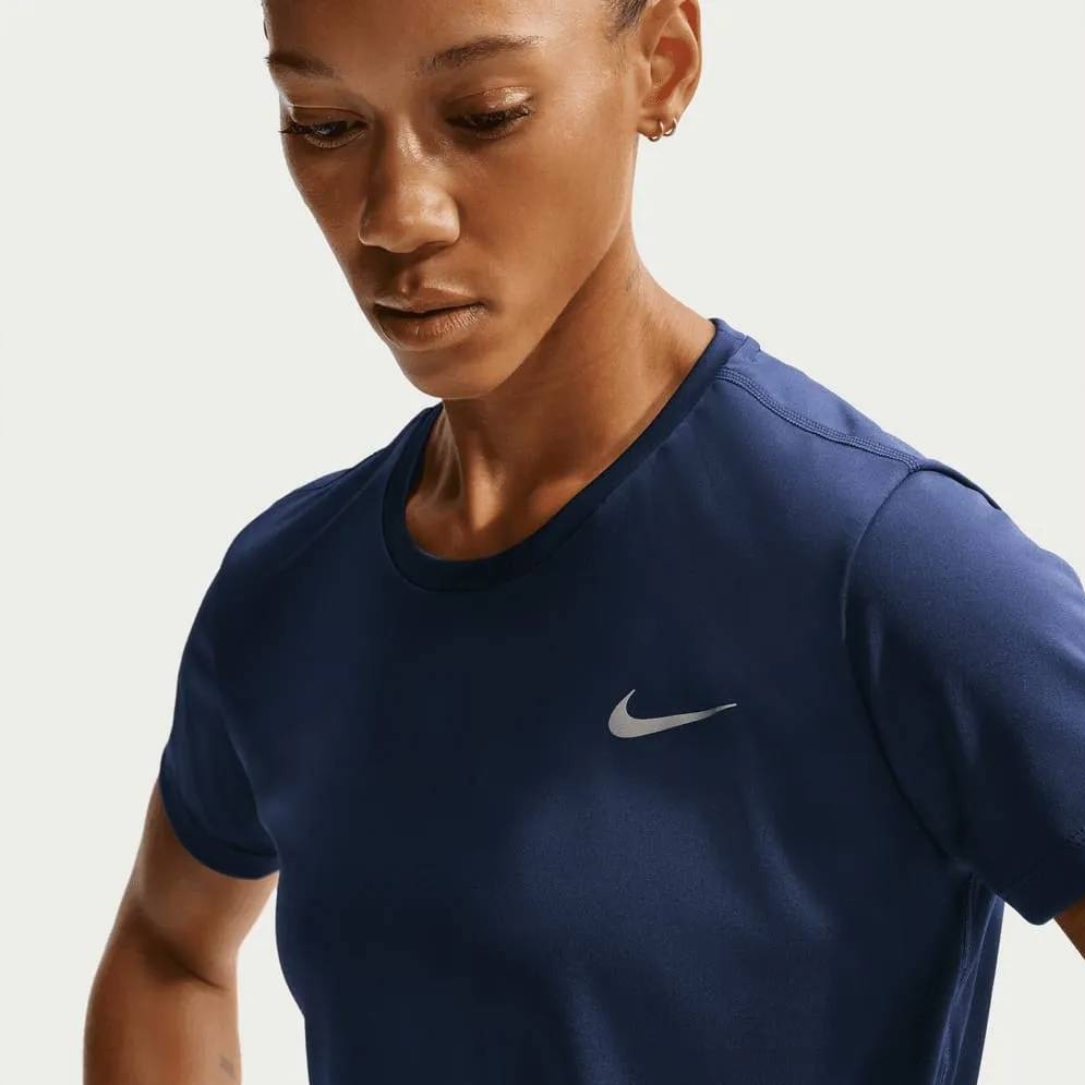 Nike Miler Short Sleeve Women's Running Top - Midnight Navy