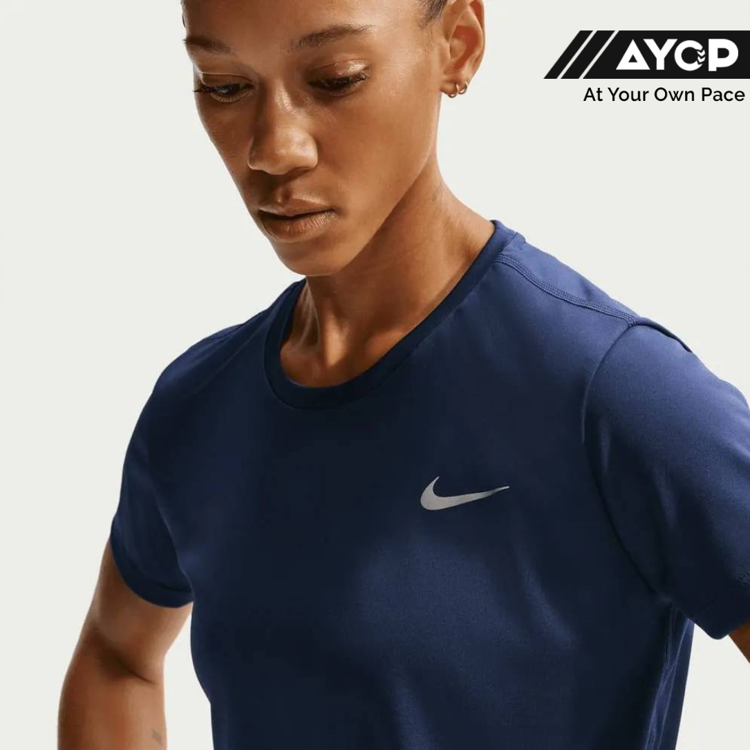 Nike Miler Short Sleeve Women's Running Top - Midnight Navy