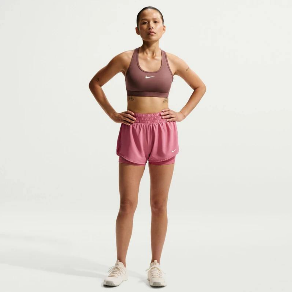 Nike Dri-FIT One Mid-rise 3-Inch 2-in-1 Women's Shorts - Peony