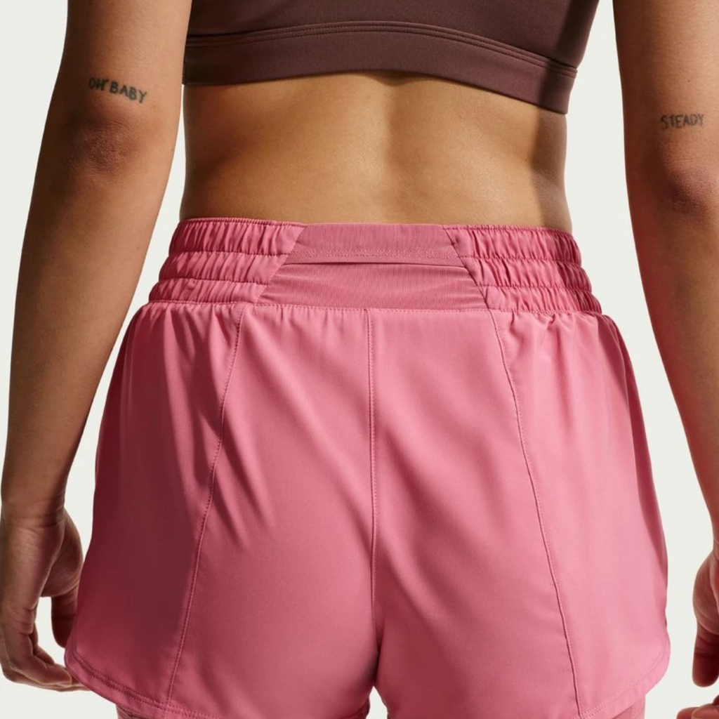 Nike Dri-FIT One Mid-rise 3-Inch 2-in-1 Women's Shorts - Peony