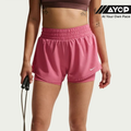 Nike Dri-FIT One Mid-rise 3-Inch 2-in-1 Women's Shorts - Peony