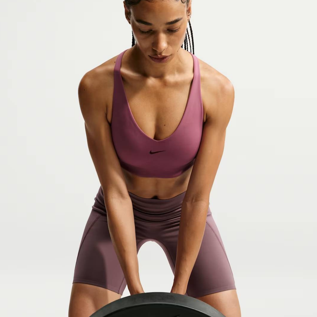 Nike Universal Medium-Support Padded Sports Bra - Pink Smoke