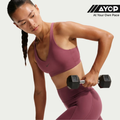 Nike Universal Medium-Support Padded Sports Bra - Pink Smoke