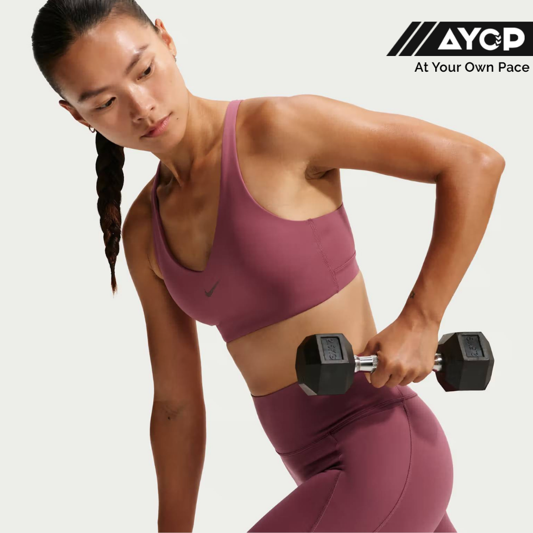 Nike Universal Medium-Support Padded Sports Bra - Pink Smoke