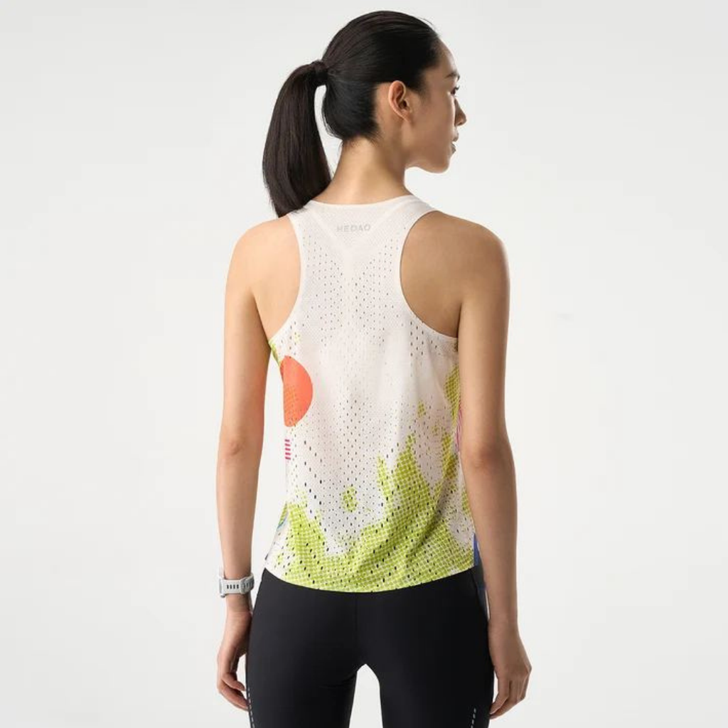 Nedao Qiflow Vortex Running Singlet - Mark White