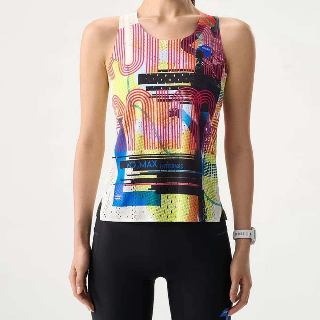 Nedao Qiflow Vortex Running Singlet - Mark White