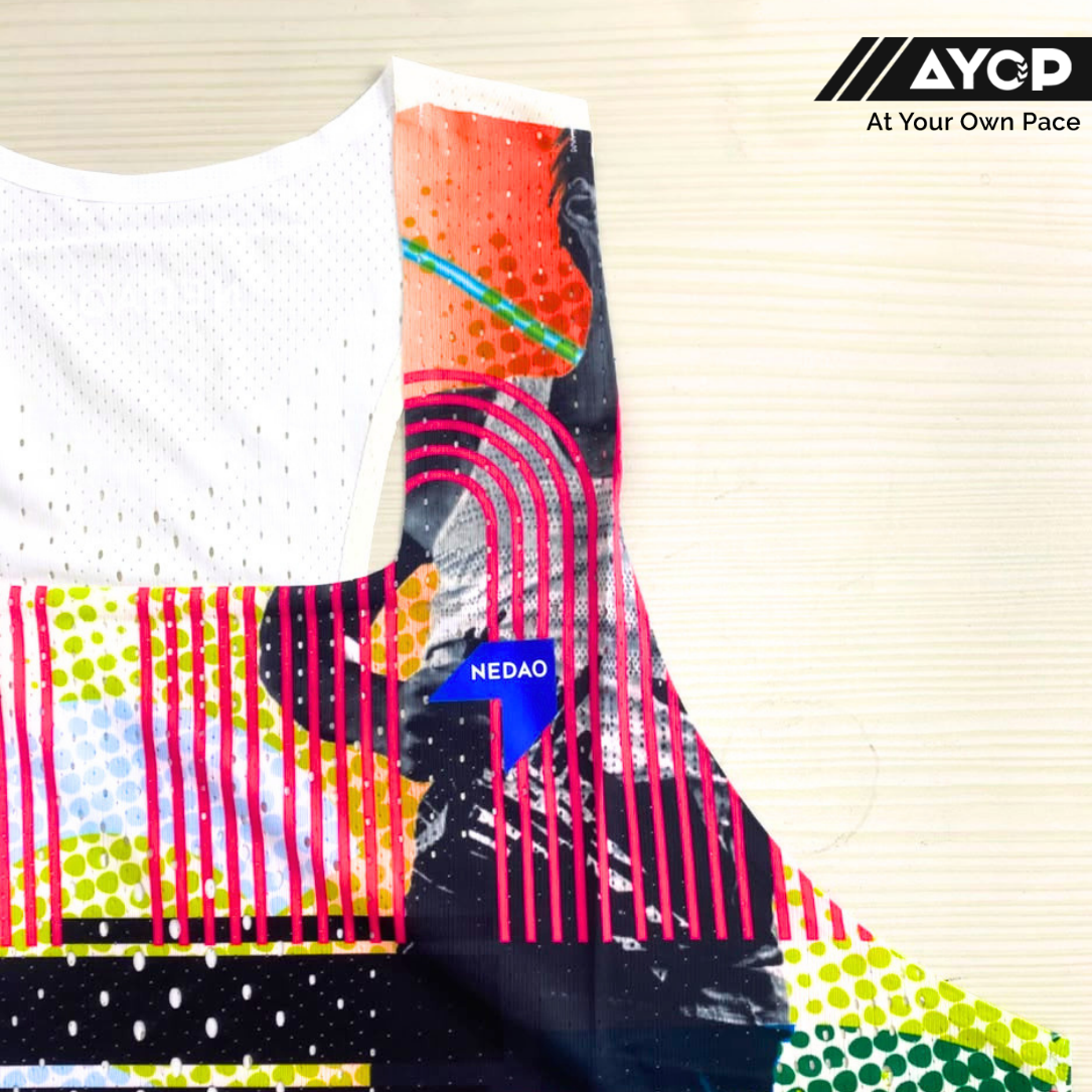 Nedao Qiflow Vortex Running Singlet - Mark White