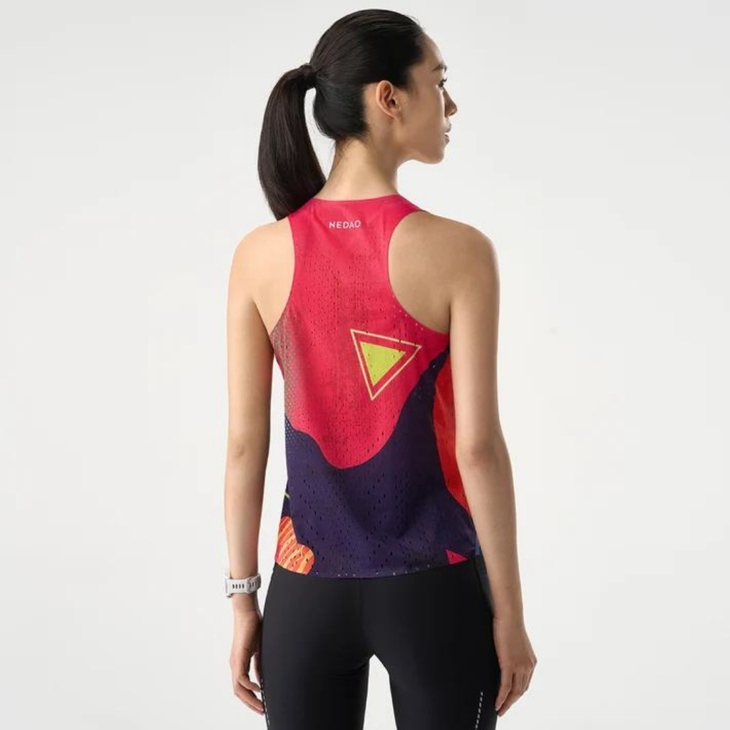Nedao Qiflow Vortex Running Singlet - Mark Red