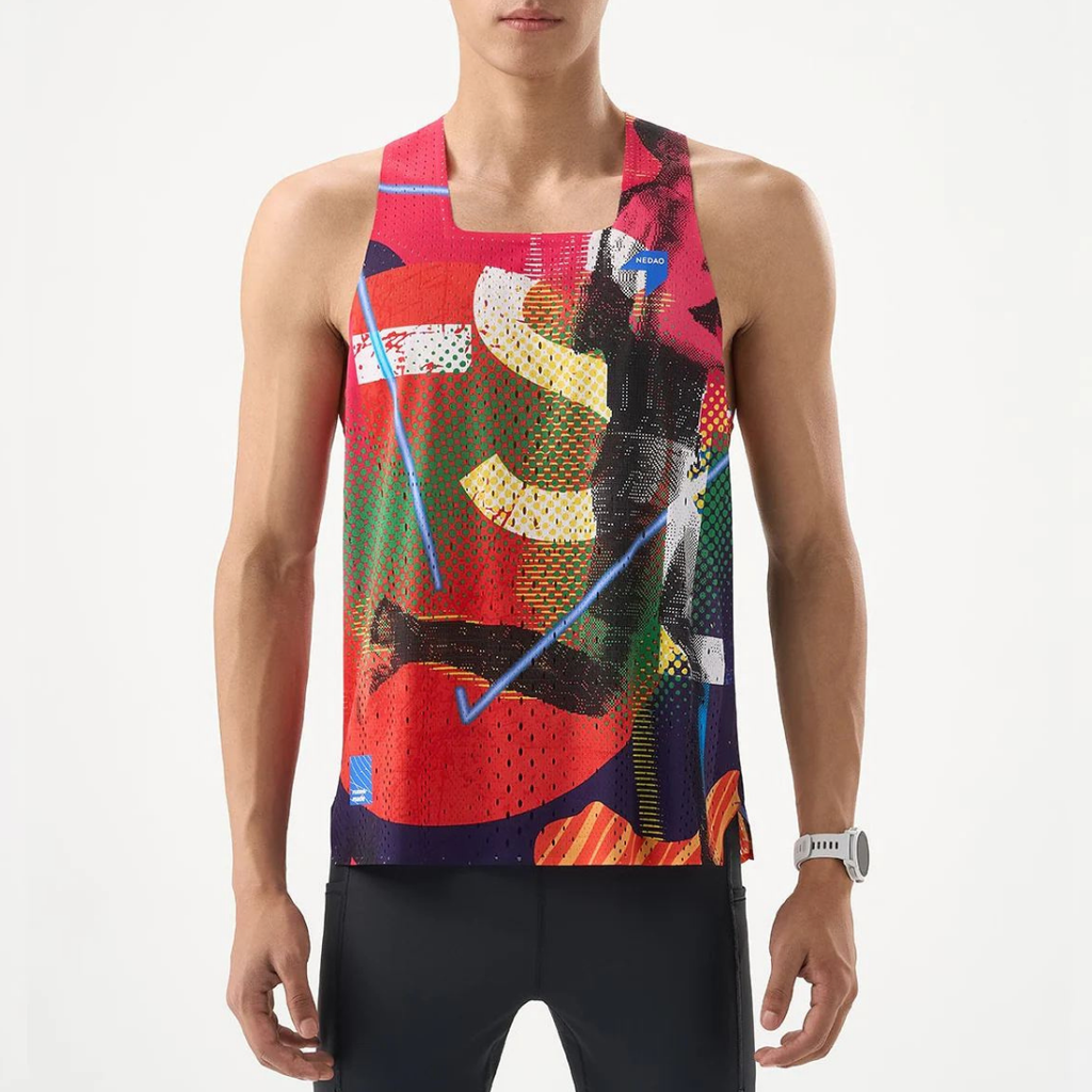 Nedao Qiflow Vortex Running Singlet - Mark Red