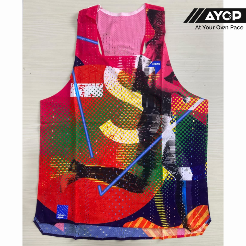 Nedao Qiflow Vortex Running Singlet - Mark Red