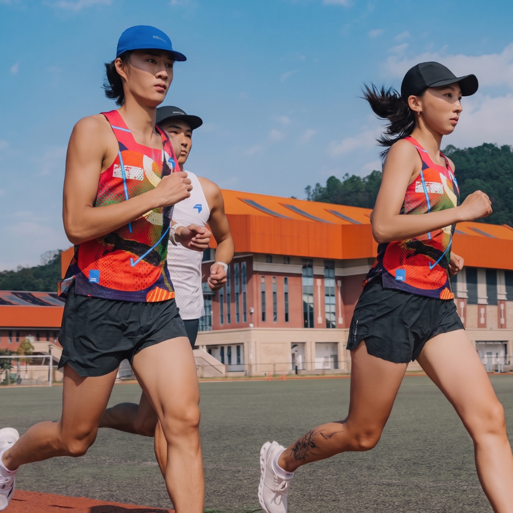 Nedao Qiflow Vortex Running Singlet - Mark Red